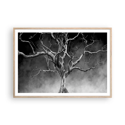 Poszter világos tölgy keretben - Ősi és szent - 100x70 cm