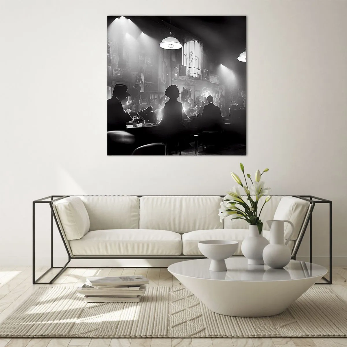 Üveg kép - Jazzes hangulatban - 40x40 cm