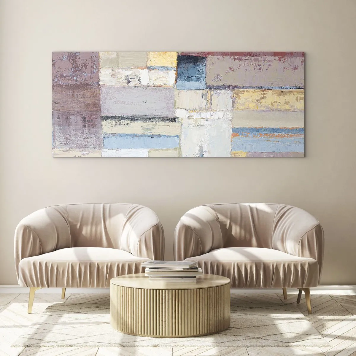 Üveg kép - A geometria nyugalma - 140x50 cm