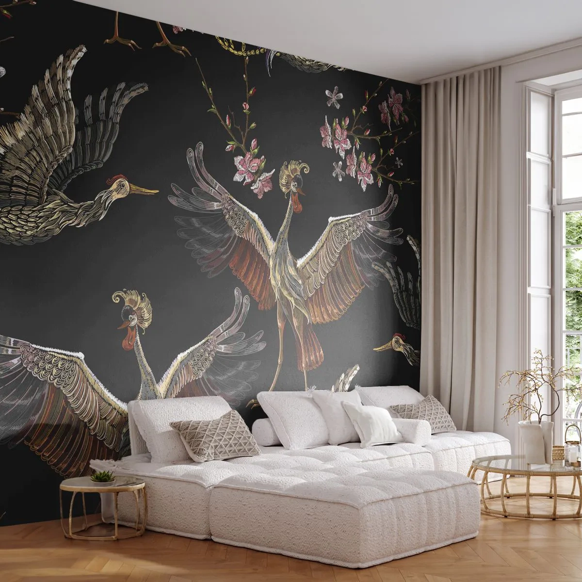 Fotótapéta Premium Canvas - Mesebeli madár - Absztrakció, Madár, Grafika - 300x210 cm