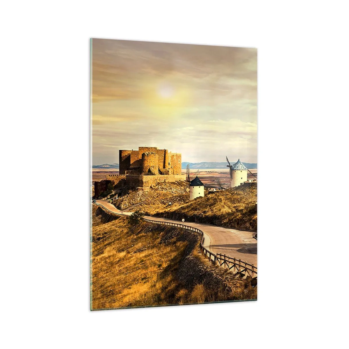 Üveg kép - Mindjárt megjelenik Don Quijote - 70x100 cm