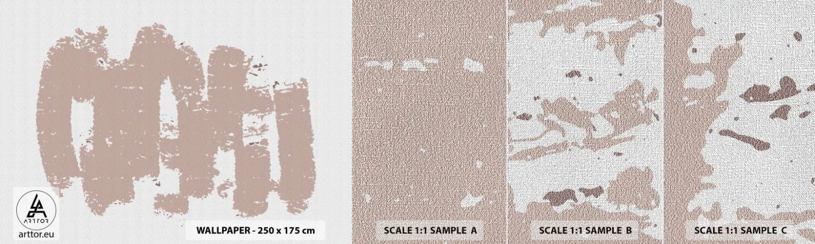 Fotótapéta Minta Premium Canvas - Absztrakció lágy rózsaszínben - Absztrakció, Üres, Minimalizmus - 100x30 cm
