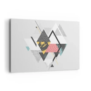 Vászonkép - Variáció háromszögön és rombuszon - 100x70 cm