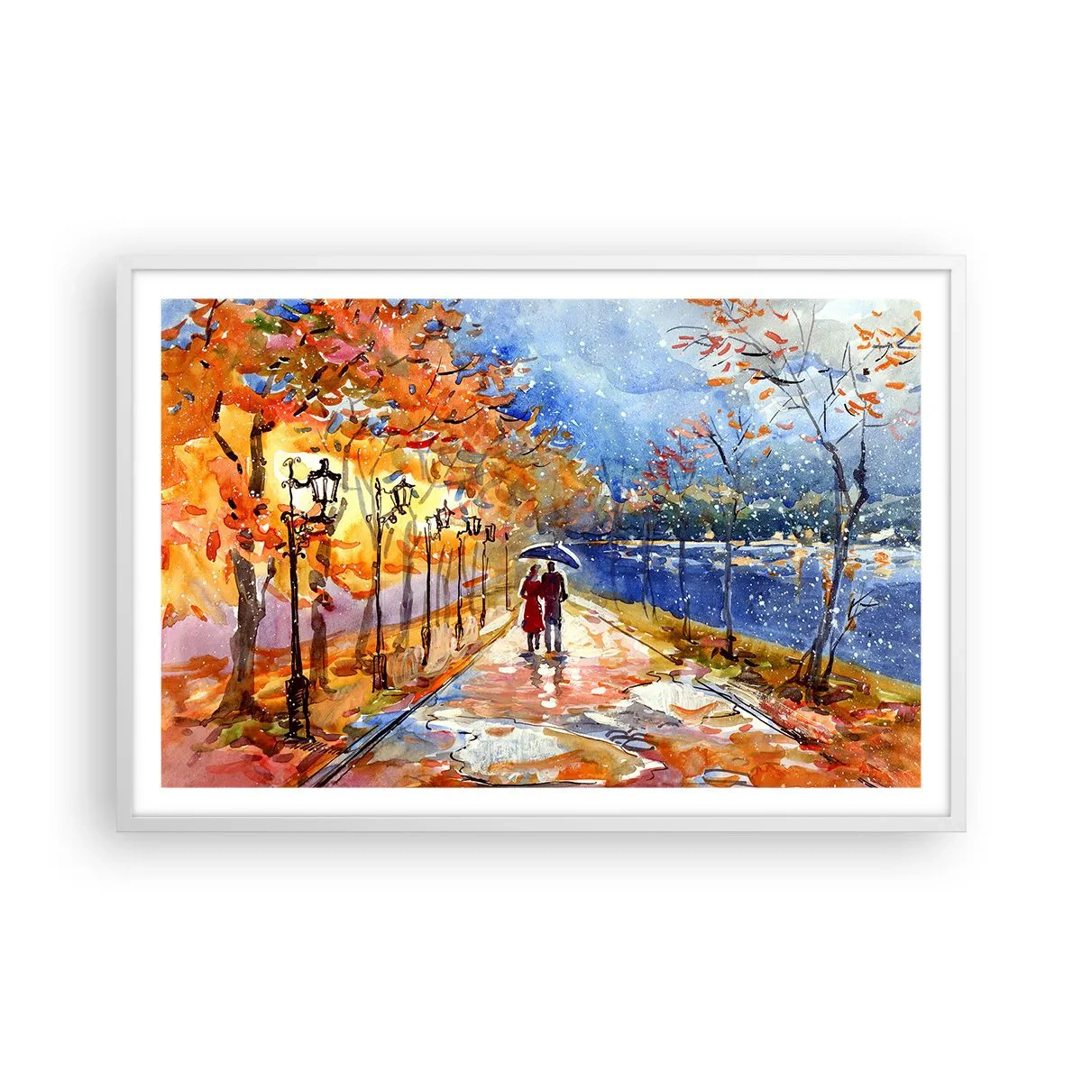 Poszter fekete keretben - Együtt az idő határáig - 91x61 cm