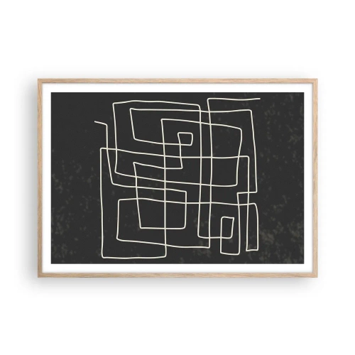 Poszter világos tölgy keretben - Nem olyan egyszerű - 100x70 cm