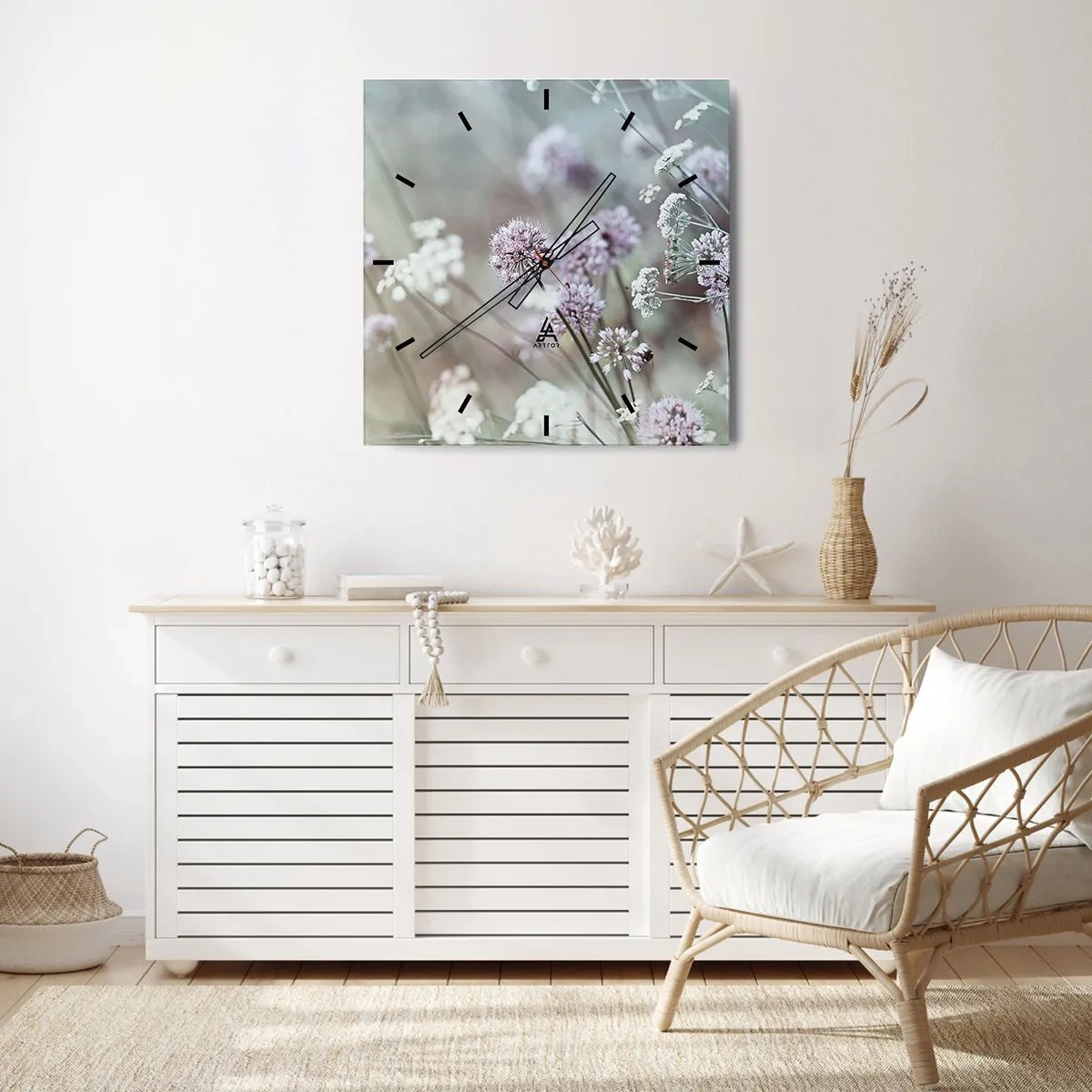 Falióra, Óra - Fűszerek édes filigránja - 40x40 cm