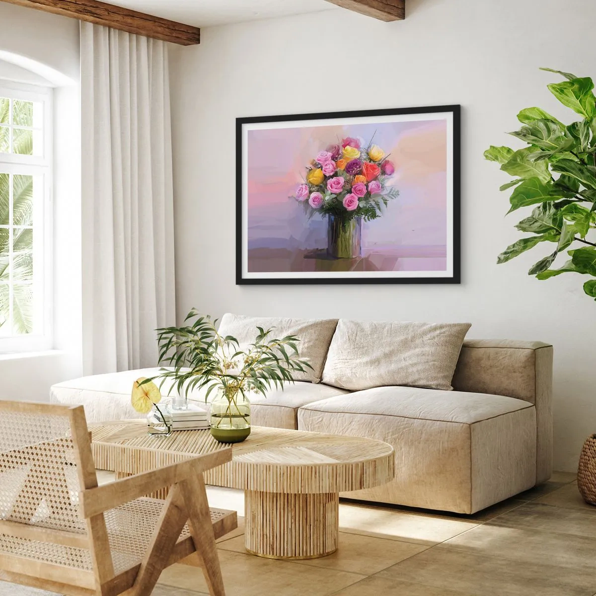 Poszter fehér keretben - Megtartott szépség - 70x50 cm