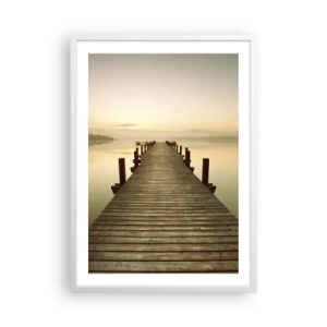 Poszter fekete keretben - Hajnal előtt, hajnal, fény - 50x70 cm