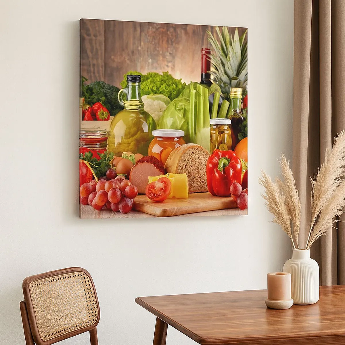 Vászonkép - Füstölt, sült és pácolt - 30x30 cm