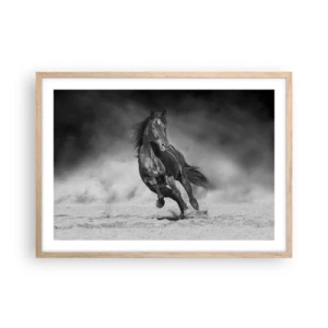 Poszter világos tölgy keretben - Az emírhez méltó - 70x50 cm