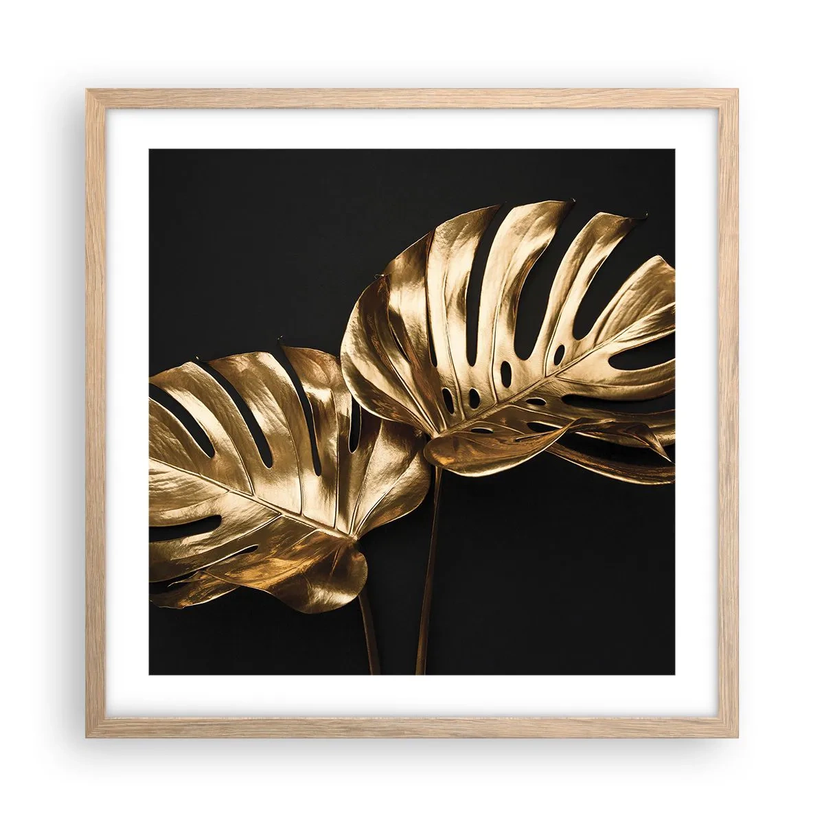 Poszter világos tölgy keretben - A természet kincsei - 50x50 cm