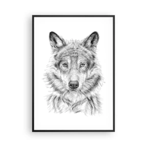 Poszter fehér keretben - Született vezető - 70x100 cm