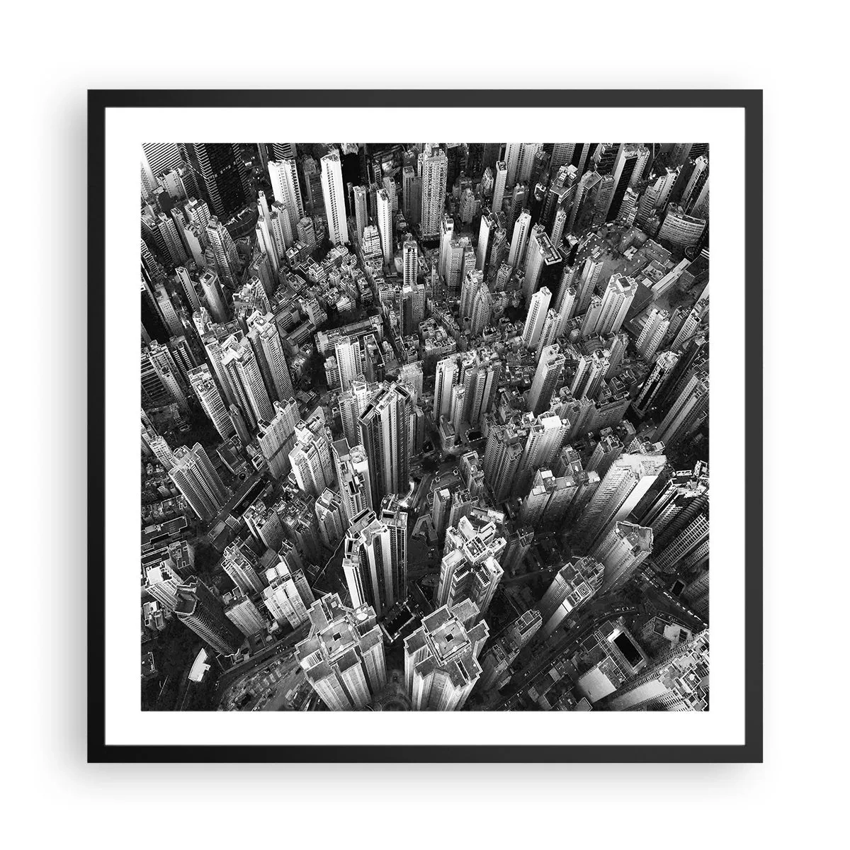 Poszter fehér keretben - Továbbra is feljebb és feljebb - 60x60 cm