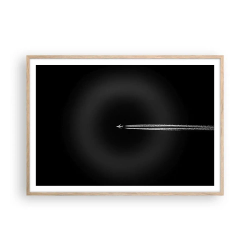 Poszter világos tölgy keretben - Egy másik dimenzióba - 100x70 cm