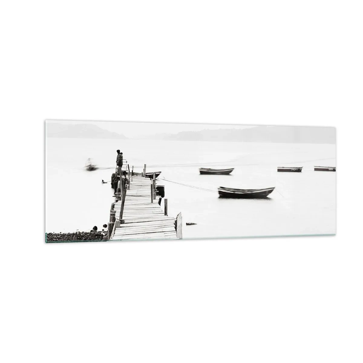Üveg kép - Csendes és tiszta víz felett - 140x50 cm