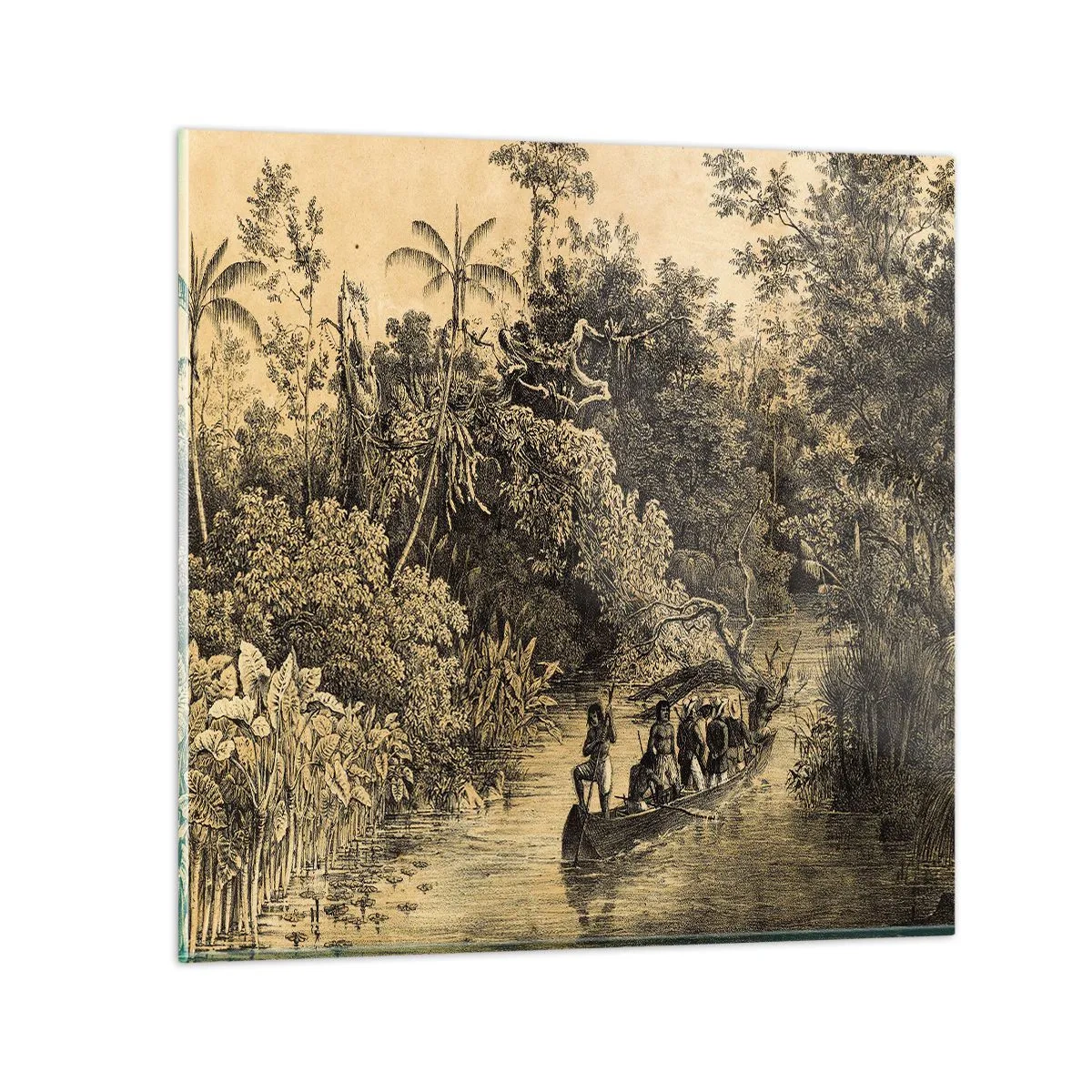 Üveg kép - Expedíció a forráshoz - 60x60 cm