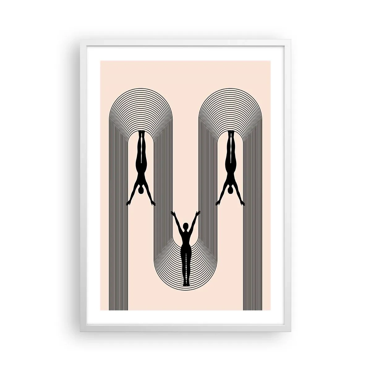 Poszter fekete keretben - Fejjel lefelé - 50x70 cm