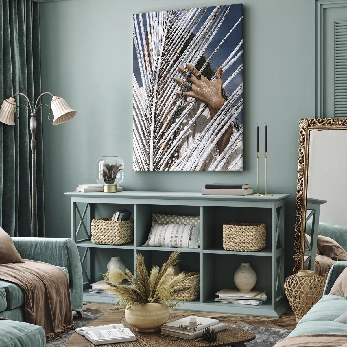 Vászonkép - Sámán asszonya? - 65x120 cm