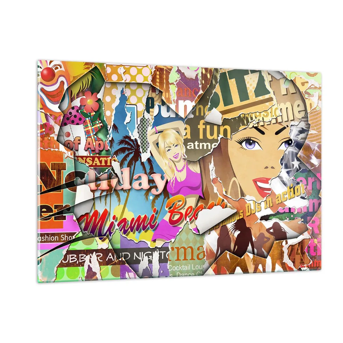 Üveg kép - Nyári visszaemlékezések - 120x80 cm