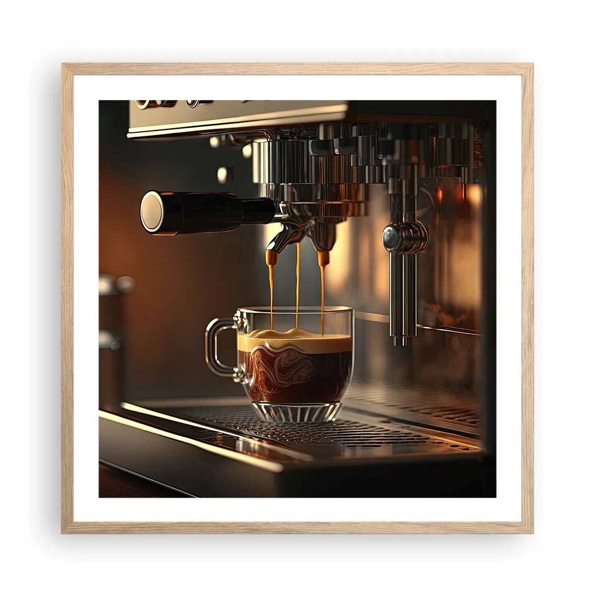 Poszter világos tölgy keretben - Egy érzéki főzet - 60x60 cm