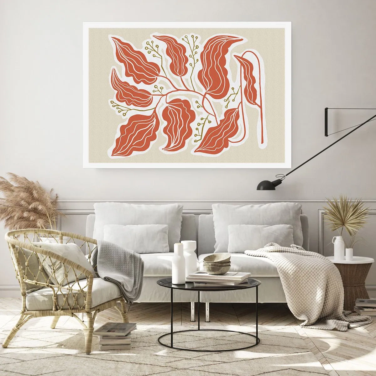 Poszter - Népi és korall - 50x40 cm