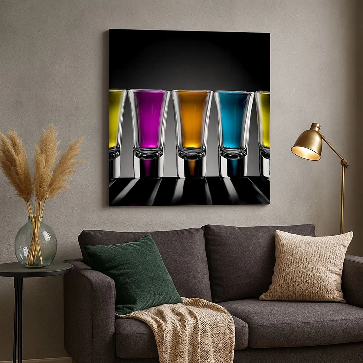 Vászonkép - Az öröm színei - 30x30 cm