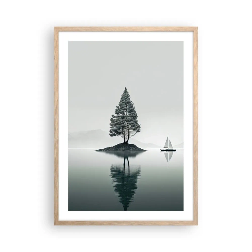 Poszter világos tölgy keretben - Egy álom - 50x70 cm
