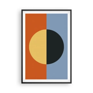 Poszter fehér keretben - A meleg és a hideg kompozíciója - 61x91 cm