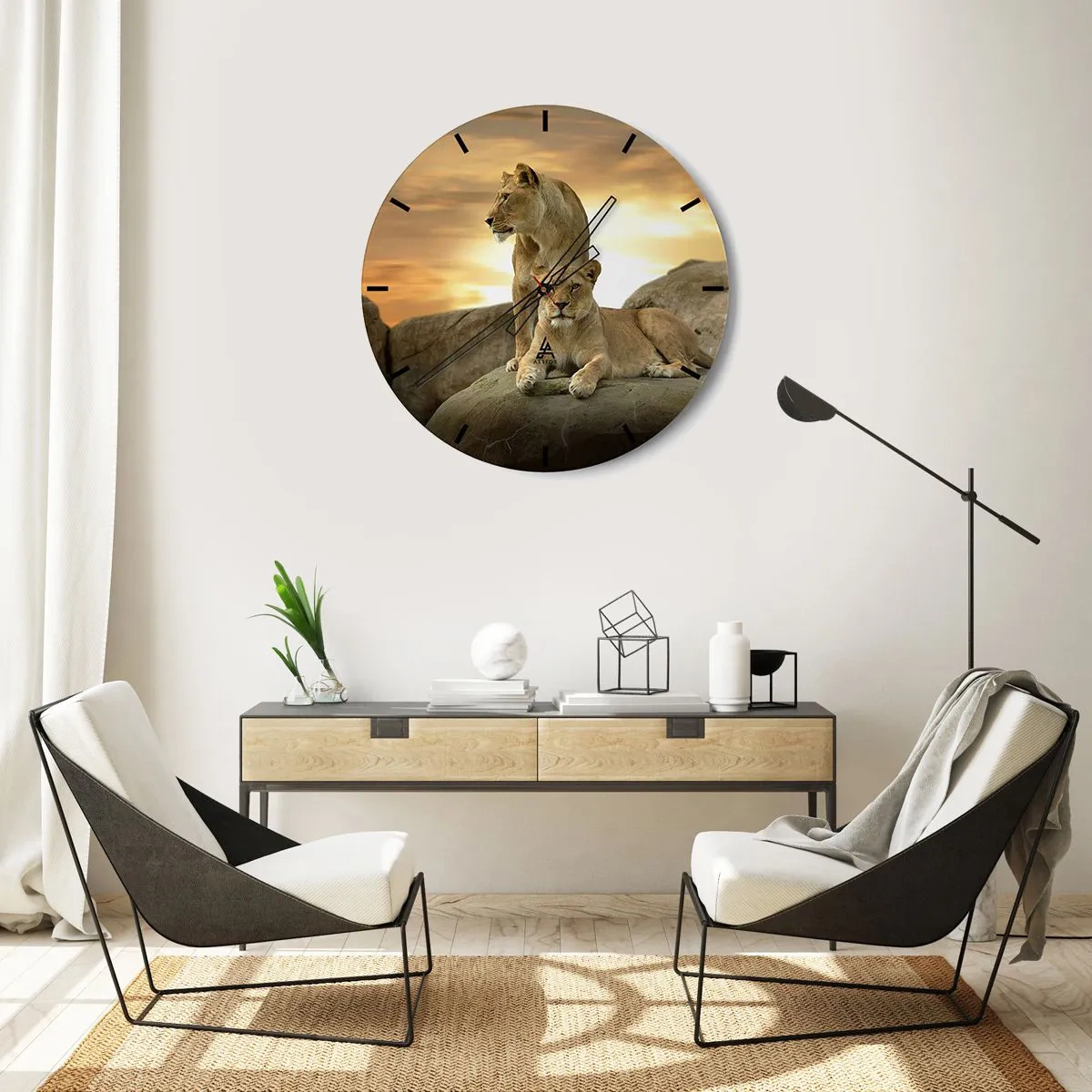 Falióra, Óra - Királyi felség - 40x40 cm