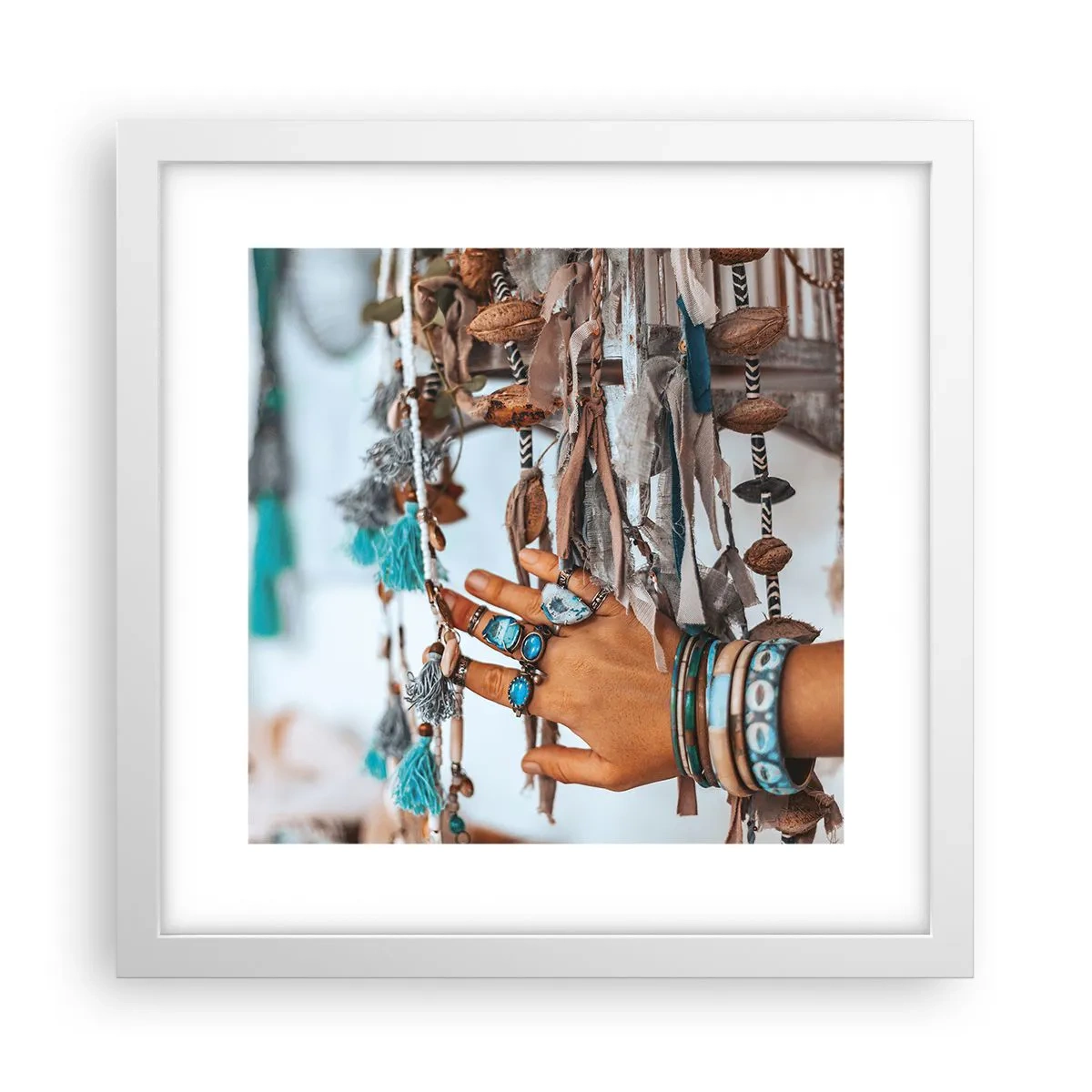 Poszter fekete keretben - Helyi kincsek - 30x30 cm