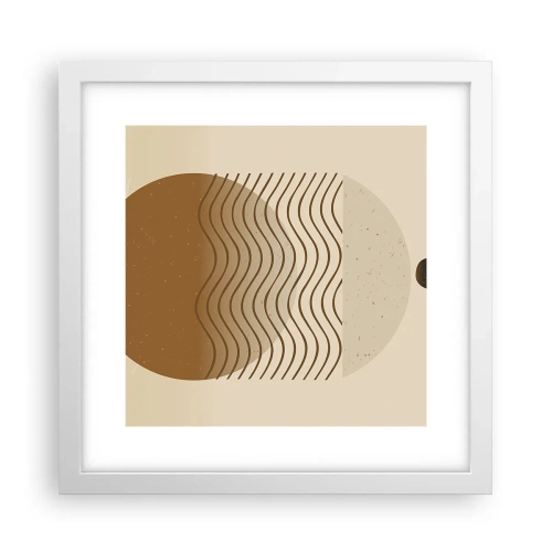 Poszter fekete keretben - A geometriai formák eredetéről - 30x30 cm