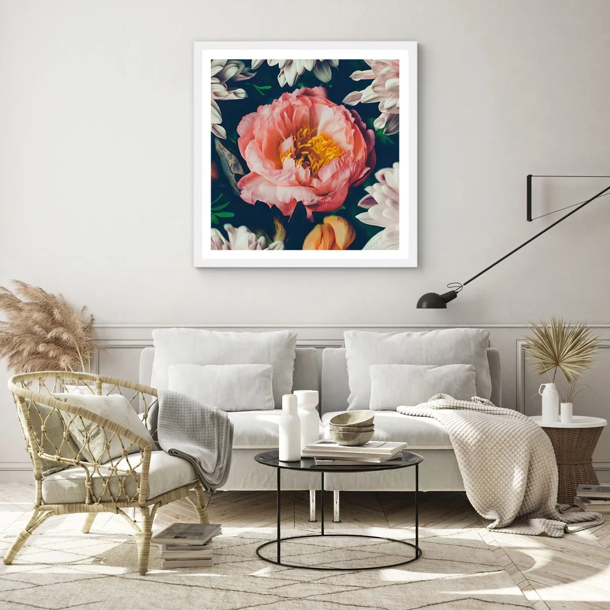 Poszter fekete keretben - Barokk pompával - 60x60 cm