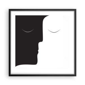 Poszter fehér keretben - Az ellentétek egysége - 50x50 cm
