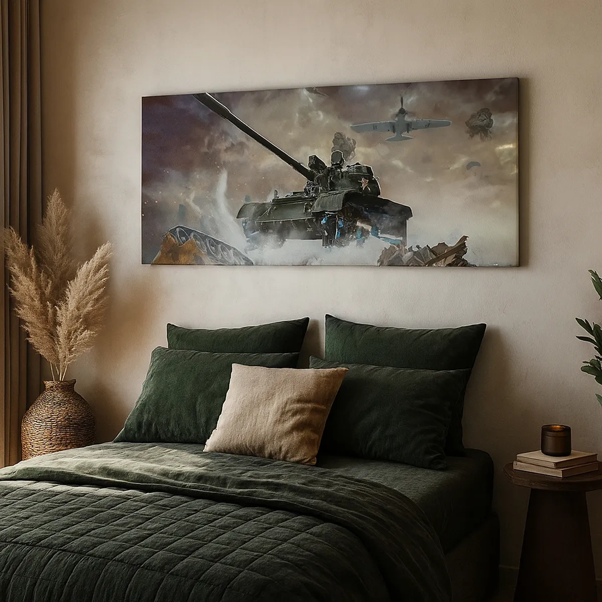 Vászonkép - A csata szörnyű és gyönyörű - 30x30 cm