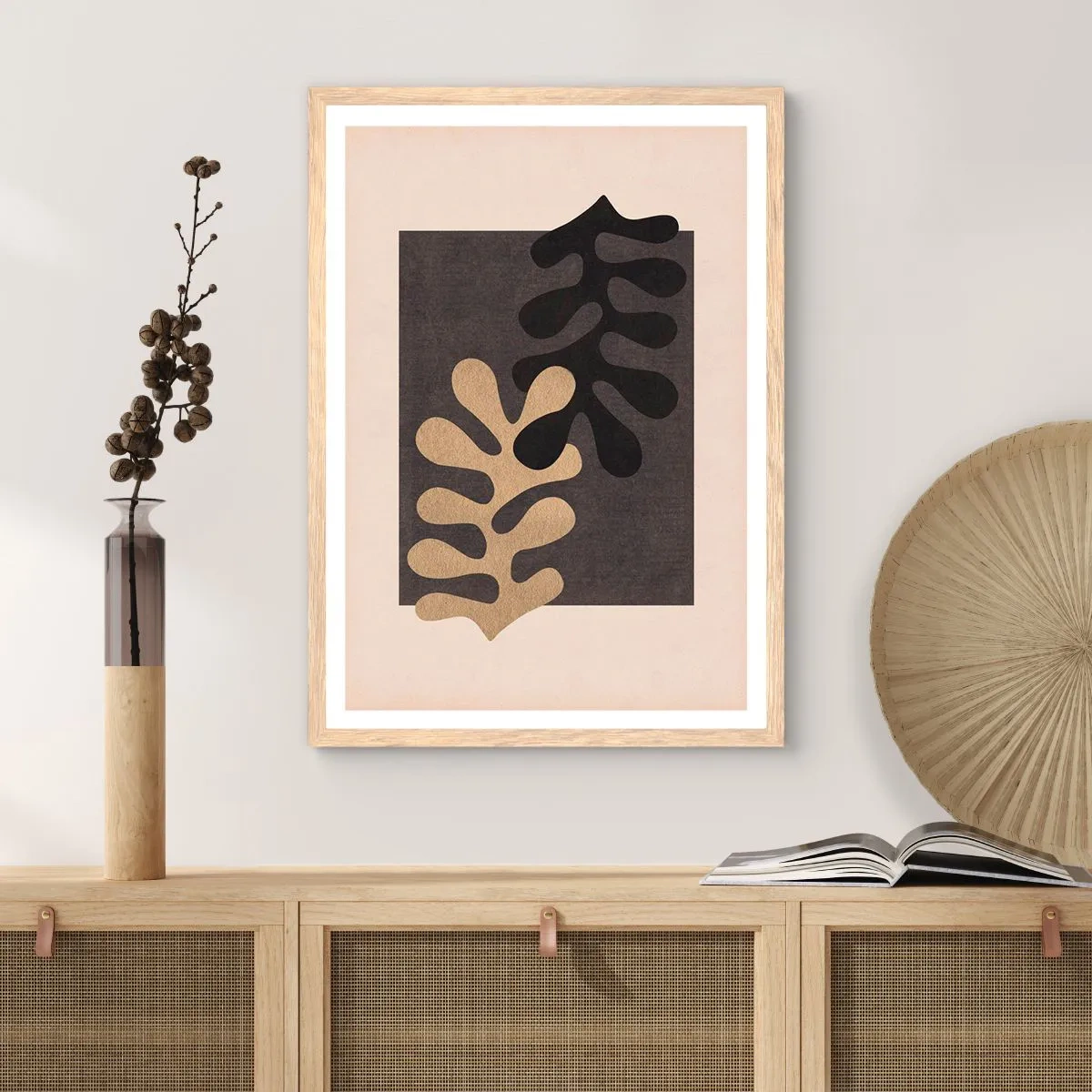 Poszter világos tölgy keretben - Hiány és kiegészítés - 50x70 cm