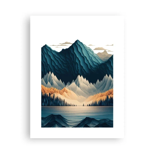 Poszter - Tökéletes hegyi táj - 30x40 cm