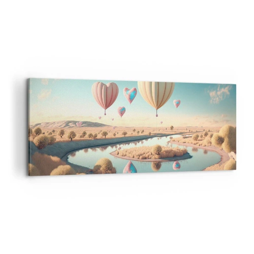 Vászonkép - A szerelem szárnyalni hagy - 100x40 cm
