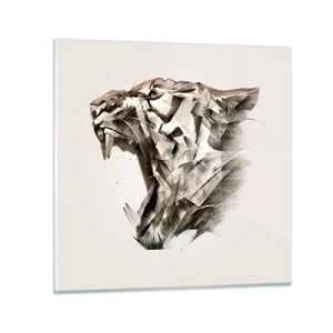 Üveg kép - Már tudod, ki a főnök - 50x50 cm