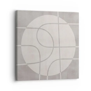 Vászonkép - Körkörös és egyenes - 30x30 cm