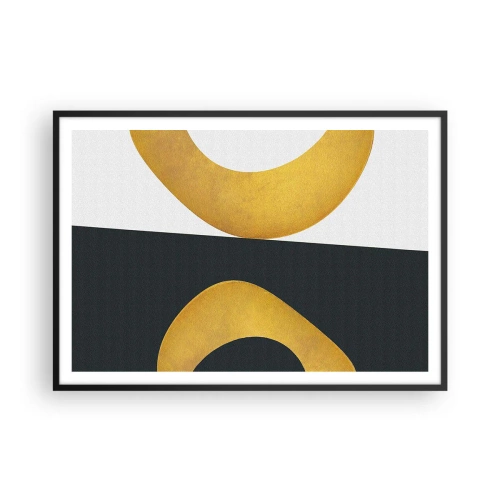 Poszter fehér keretben - Először is: arany - 100x70 cm