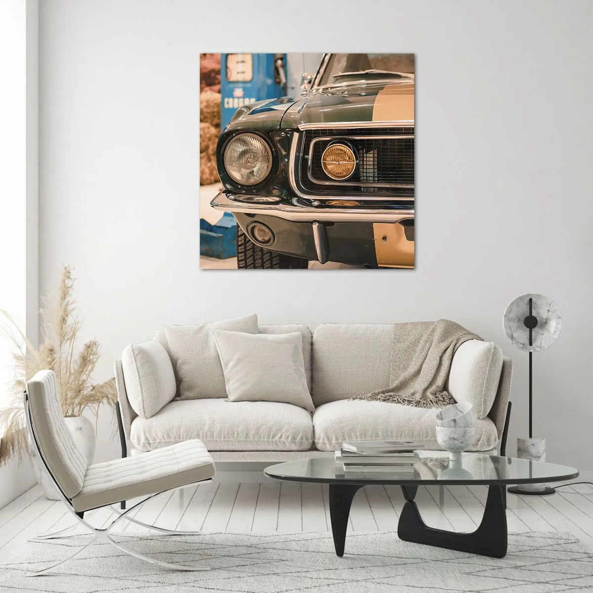 Üveg kép - Találkozás a legendával - 70x70 cm