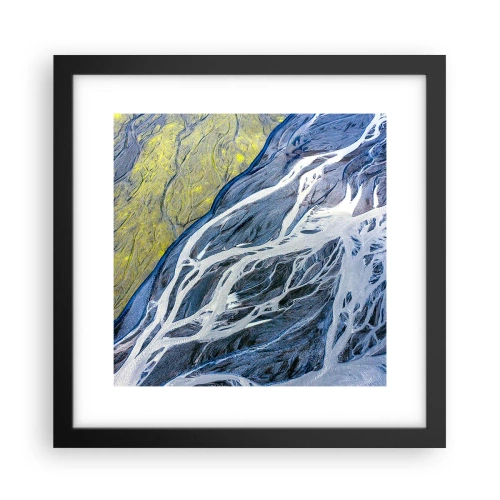 Poszter fehér keretben - A természet barlangrajzai - 30x30 cm