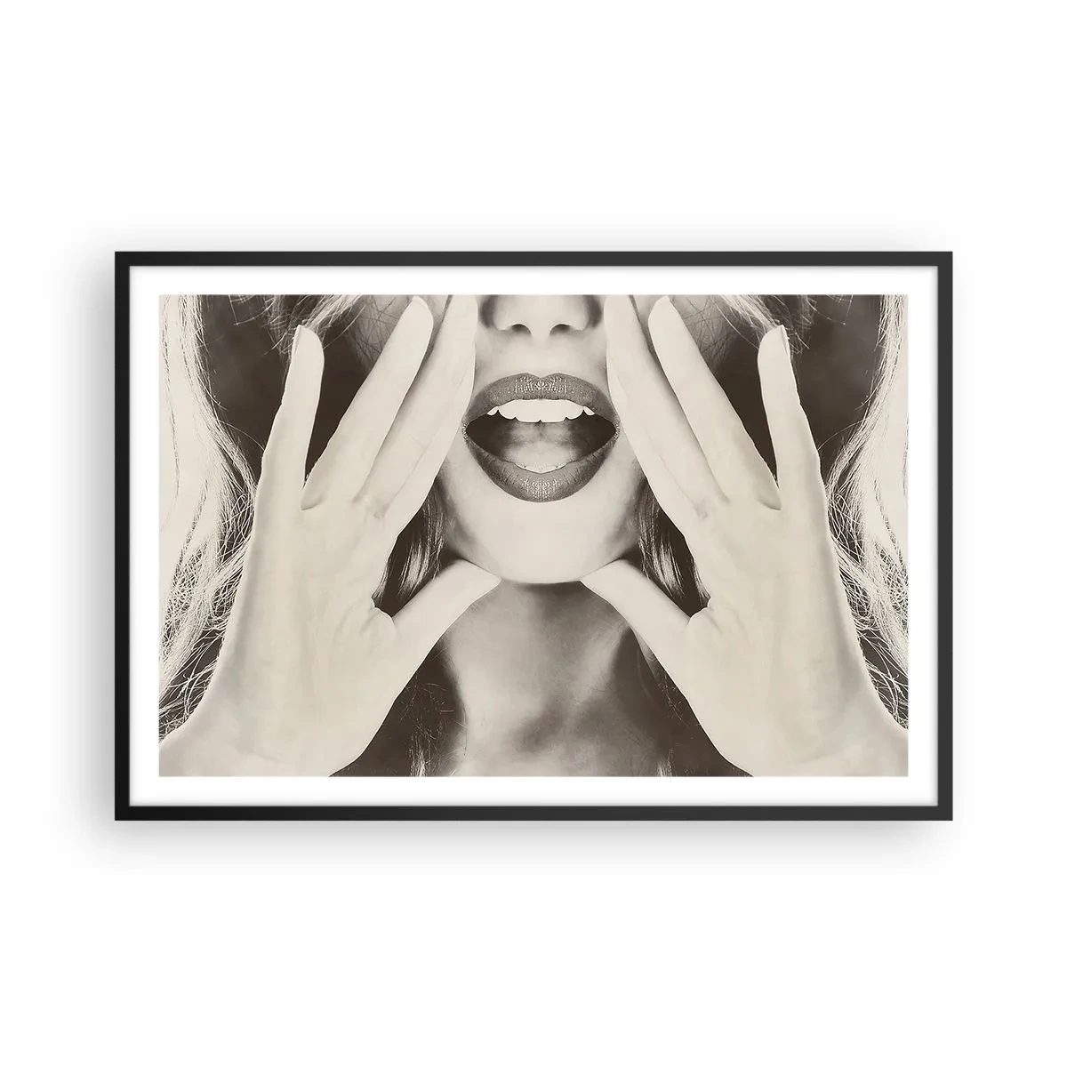 Poszter fehér keretben - Jövök már! - 91x61 cm