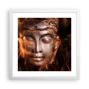 Poszter fekete keretben - Csak itt és most létezik - 40x40 cm