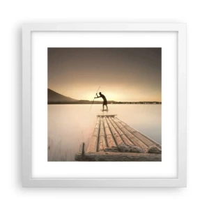 Poszter fekete keretben - Pihenés előtt - 30x30 cm