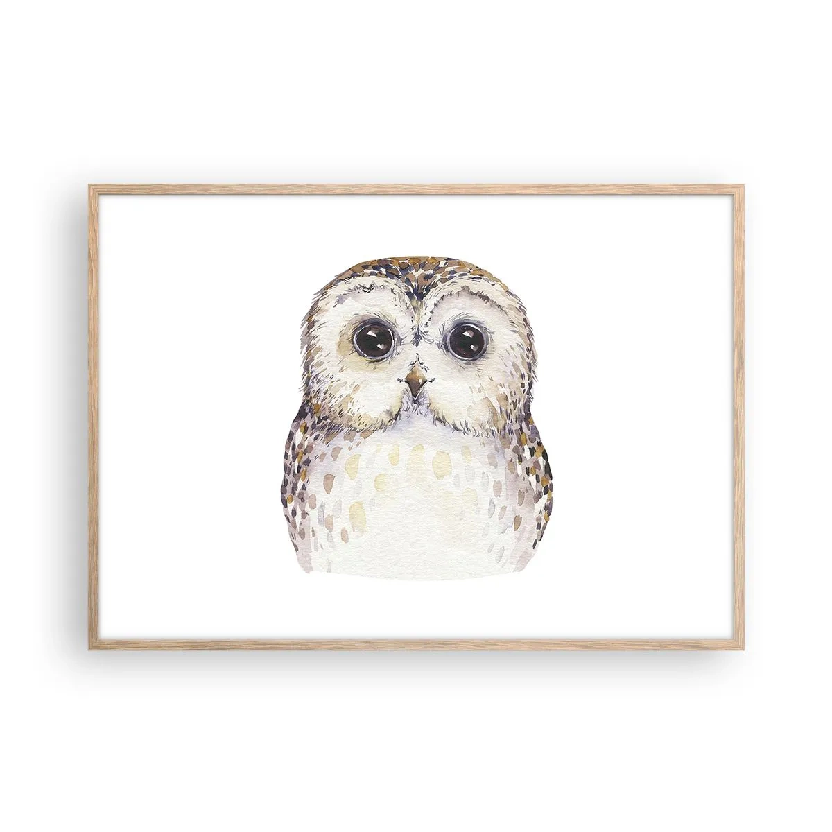 Poszter világos tölgy keretben - Nézz a szemembe - 100x70 cm