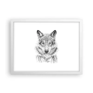 Poszter fekete keretben - Született vezető - 40x30 cm