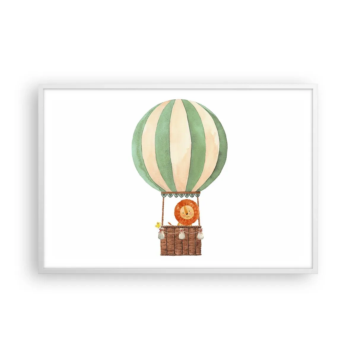 Poszter fekete keretben - Leon utazásai - 91x61 cm