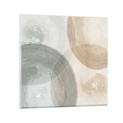 Üveg kép - világok behatolása - 30x30 cm