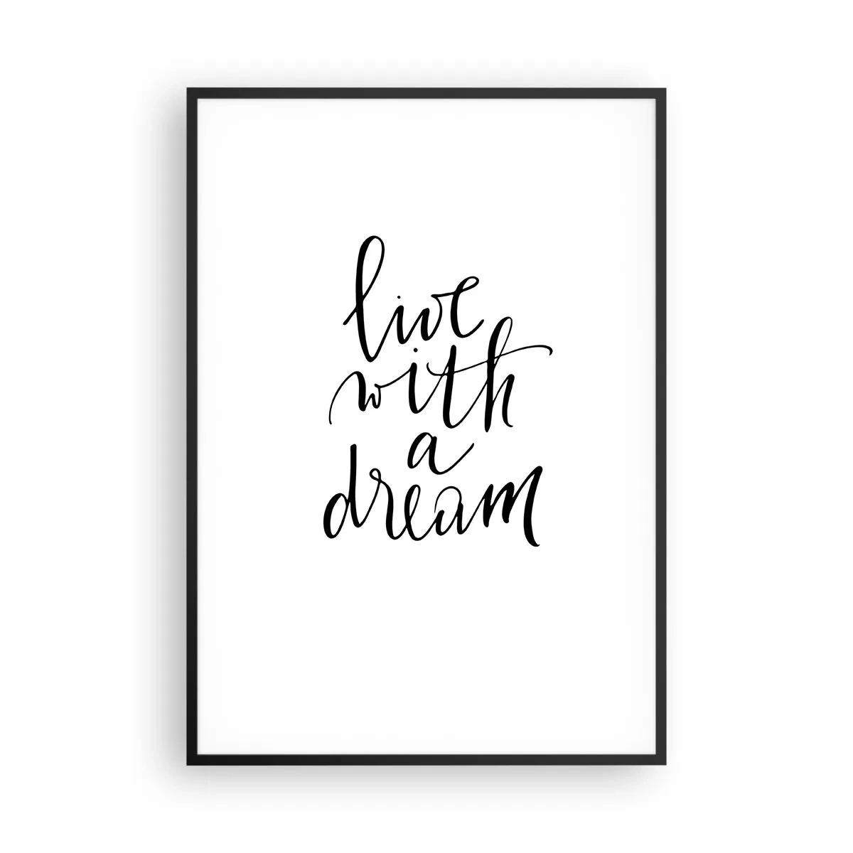 Poszter fehér keretben - Természetesen - 70x100 cm